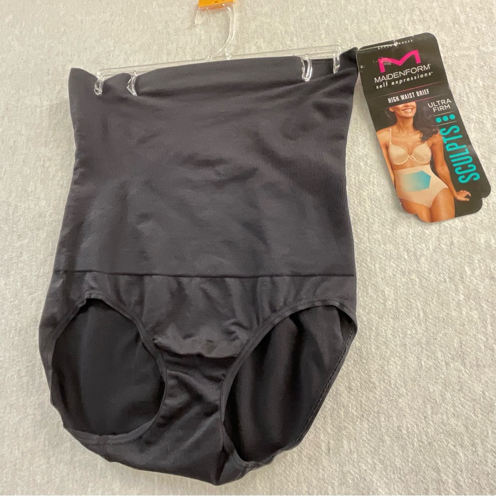 MAIDENFORM ULTRA FIRM WOMEN’S HIGH-WAIST PANTY/ BRIEF SIZE: MEDIUM COLOR: BLACK